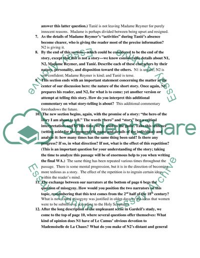 French Literature- Diderot