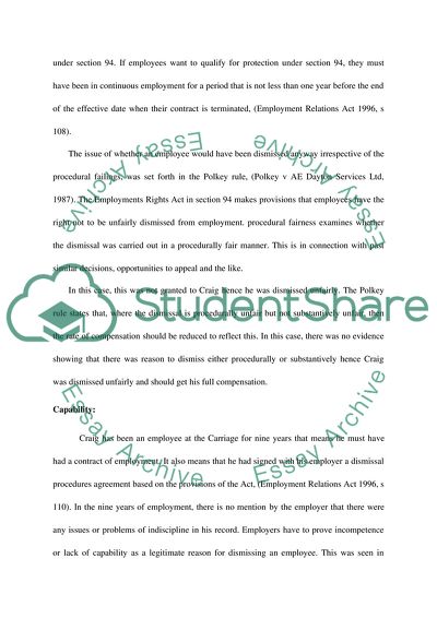 Fair and Unfair Dismissal in Employment