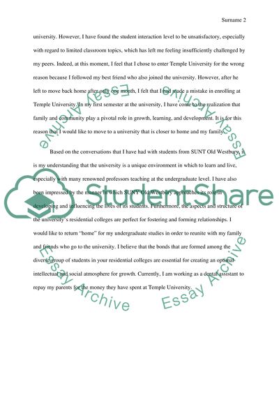 Personal statement for college addimissions