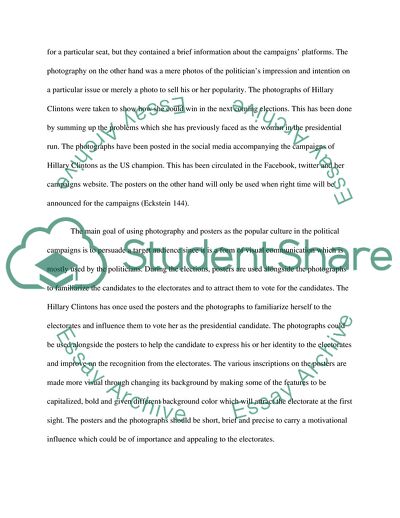 Use of Photography and Posters in Politics