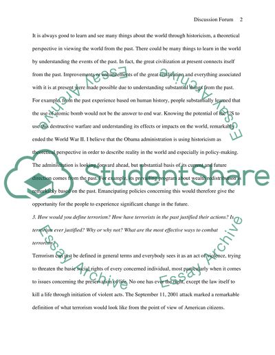 Discussion Forum: The Role of the US in the International System