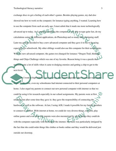 The Technological Literacy Critical Narrative