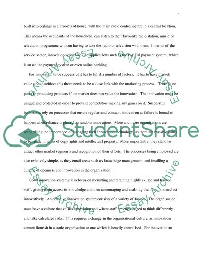 Managing Innovation Technology