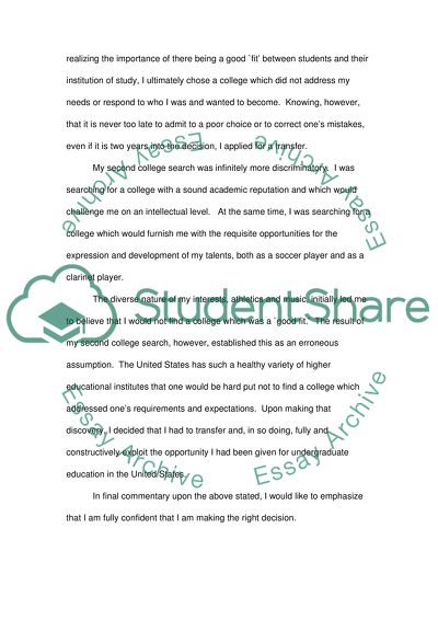 A Letter of Intenet from Foreign Student