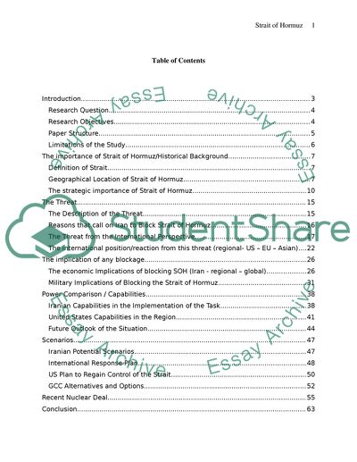 The Capabilities and Global Implications of Blockage of Iran
