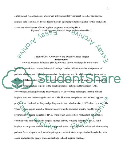 Re-Educating Health Care Providers on Hand Hygiene Practice