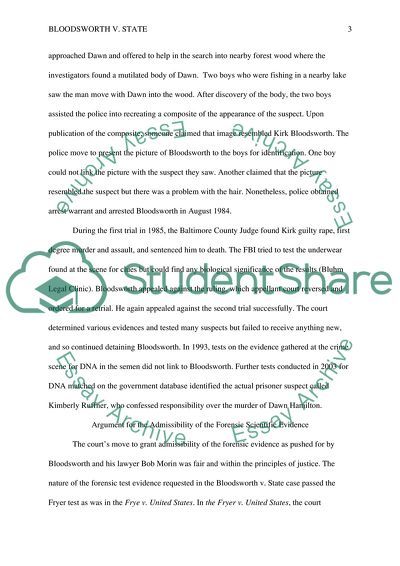 Forensic Science in Judicial Procedures