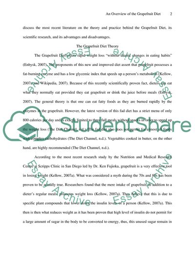 Nutrition: Grapefruit Diet
