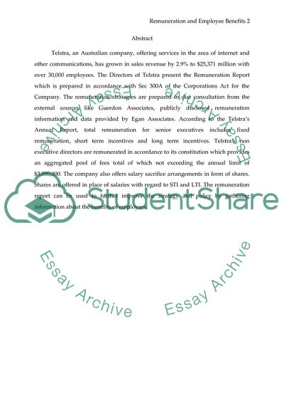 Remuneration Policy and Employee Benefits