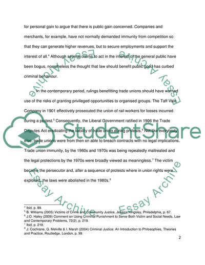 Political Importance of Victims of Crime in England