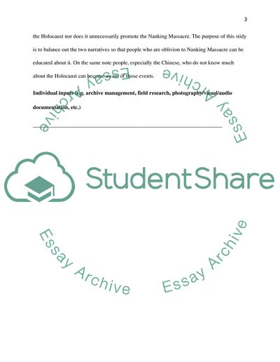 Krakow Holocaust and the Nanking Massacre