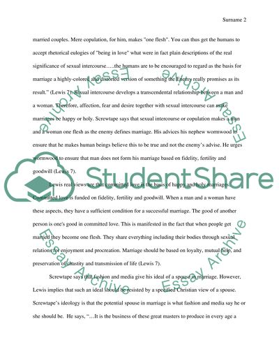 Screwtape letters essay topics image