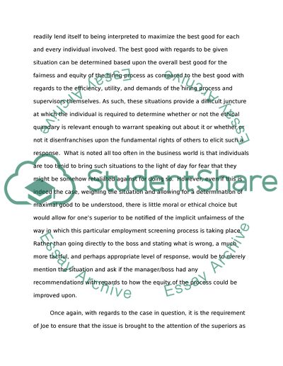 Decision Making Analysis