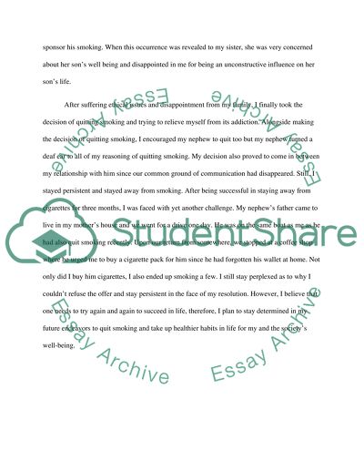 Quitting Smoking Experience