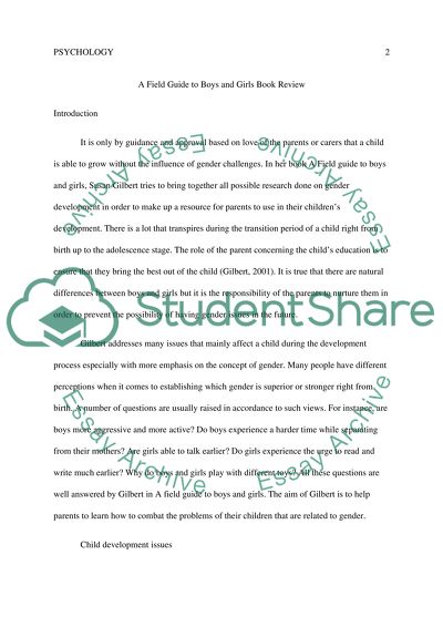 A Field Guide to Boys and Girls by Susan Gilbert