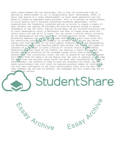 Impact of a Traditional Advertising