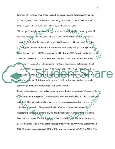 Financial Performance of The John Lewis Partnership