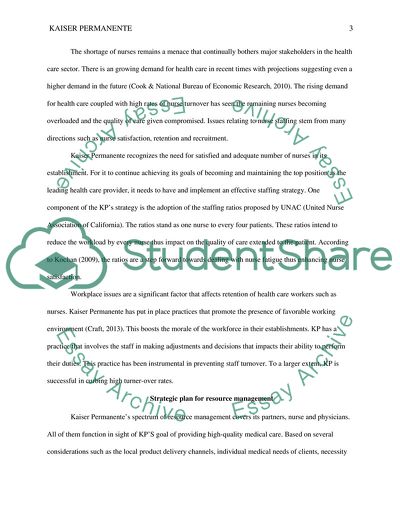 Strategic Health Care Planning: Kaiser Permanente