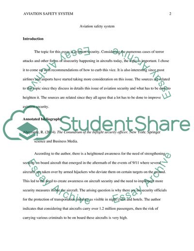 Aviation Safety System