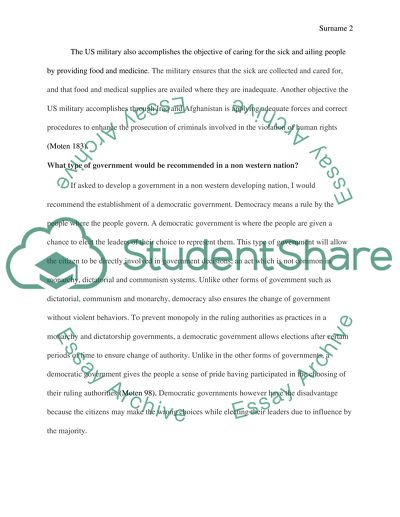 US Military Goals in Iraq and Afghanistan