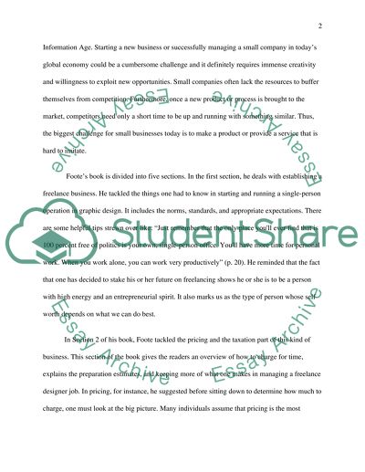 Book Report for Creative Business