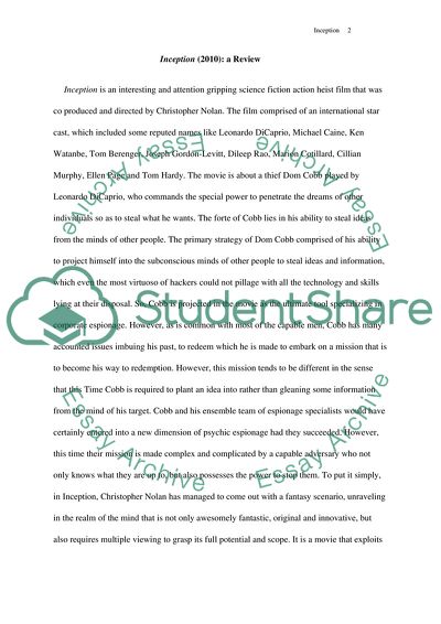 Midterm film analysis paper