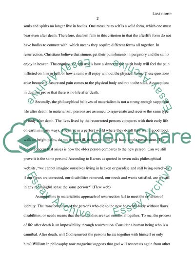 Philosophy of Life after Death