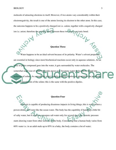 Answers for questions