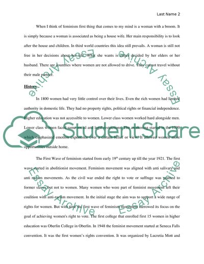 Womens Studies. Claiming Feminism