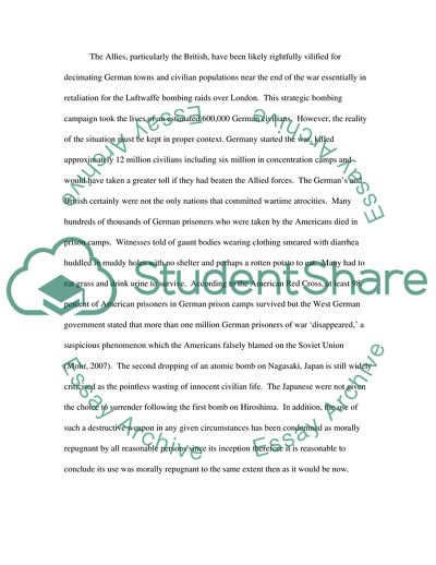 The Area Bombing of German Cities During World War 2