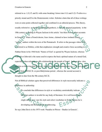 Early Chapters of Genesis