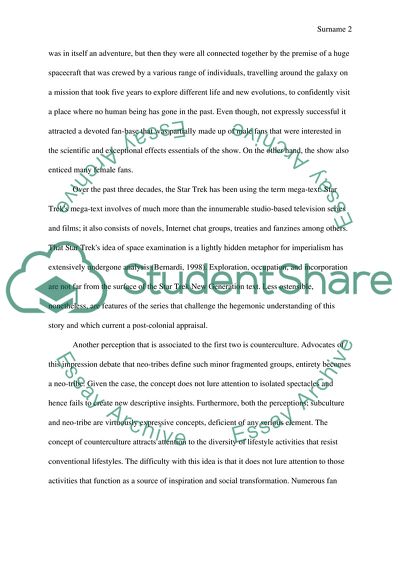 The Sub-Cultures of the Star Trek Fans