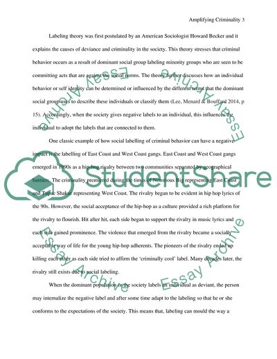 Amplifying Criminality Through Labelling