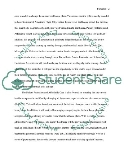 Patient Protection and Affordable Care Act