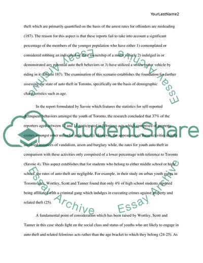 Auto Theft in Toronto