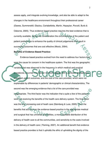 Evidence Based Practise