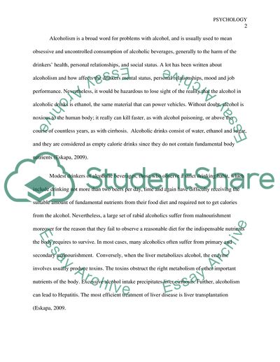 Bio-psychosocial effect and treatment of alcohol