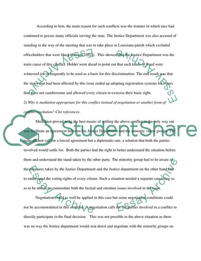 Voter Identification Legislation and Mediation