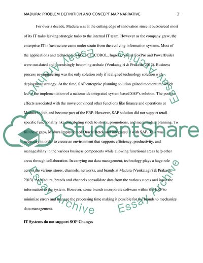 Maduras Problem Definition and Concept Map Narrative