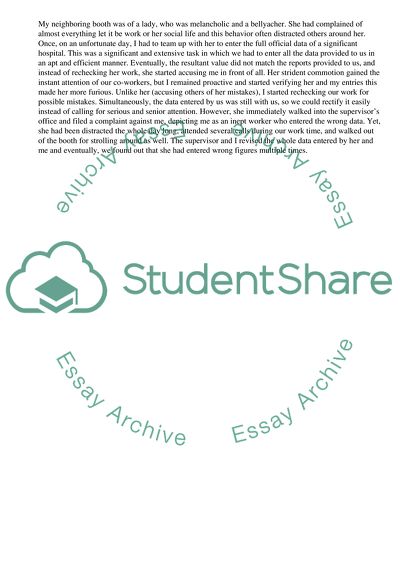 Professional Conflict at Workplace