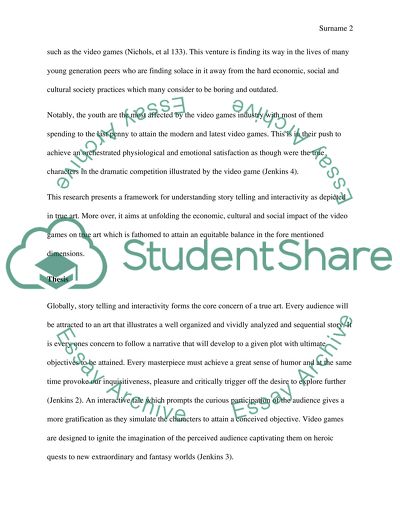 Technological and Cultural Impact of Video Games on True Art