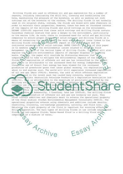 Environmental Performance in Offshore Oil and Gas