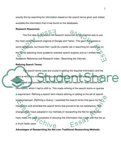 Databases, Search Engine, Research Resources, Refining Search Terms