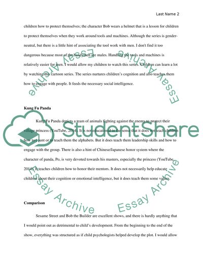 Comparing Sesame Street and Bob the Builder