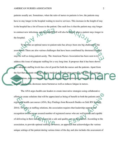 American Nurses Association