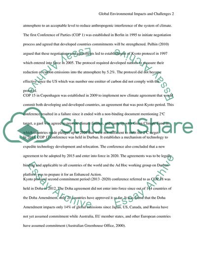 Global Environmental Impact