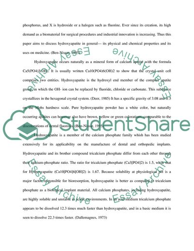 Applications in Dental and Orthopedic Medicine