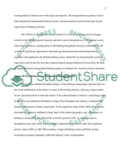 Governing the Banking Industry: Banking Deregulation