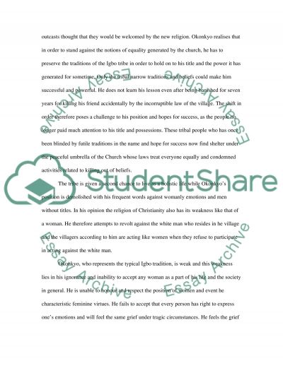 Things fall apart superstitions essay