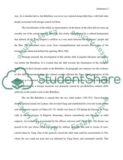 Historical Significance of the Relationship Concerning Emperor Xuanzong, a Lushan, and Yang Guifei